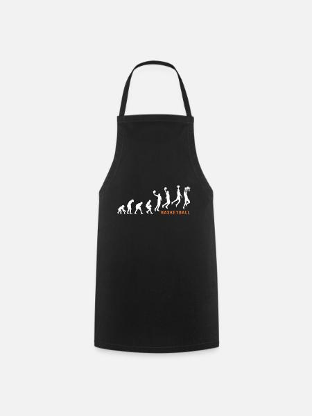 basket ball basketball joueur de basket evolution - Tablier de cuisine - noir