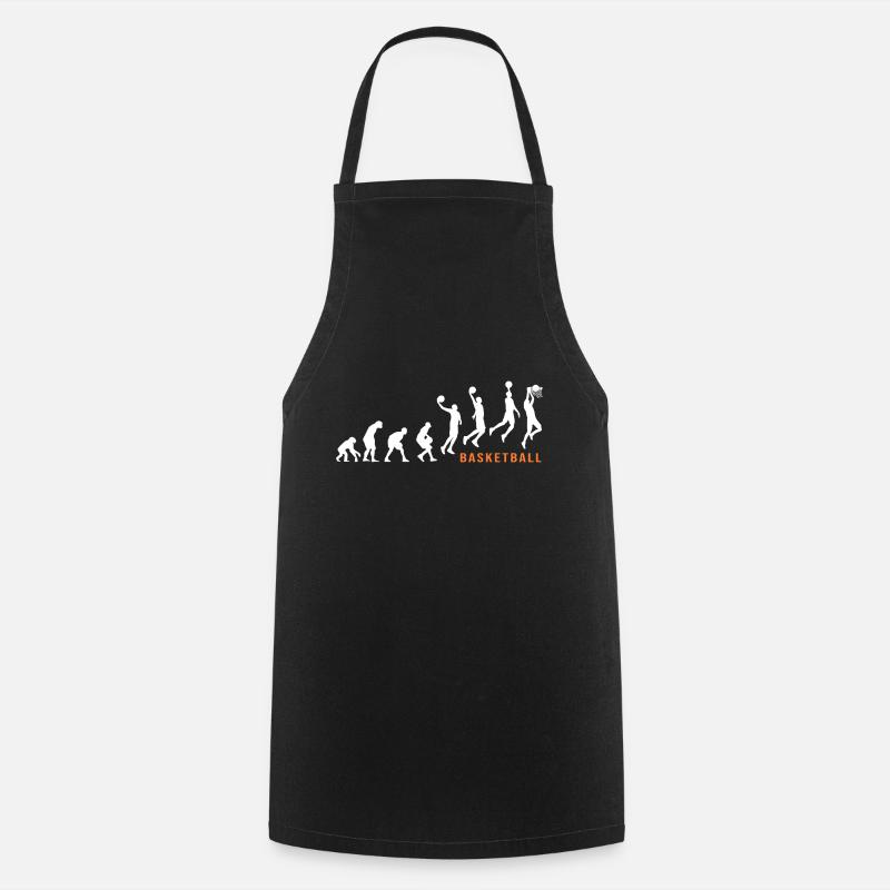 basket ball basketball joueur de basket evolution - Tablier de cuisine - noir