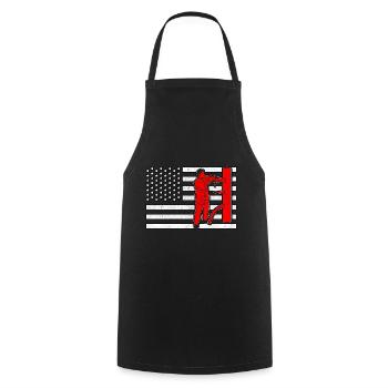 Wing Chun - Tablier de cuisine - noir - Devant - AI Model Male 185 dark (185cm)