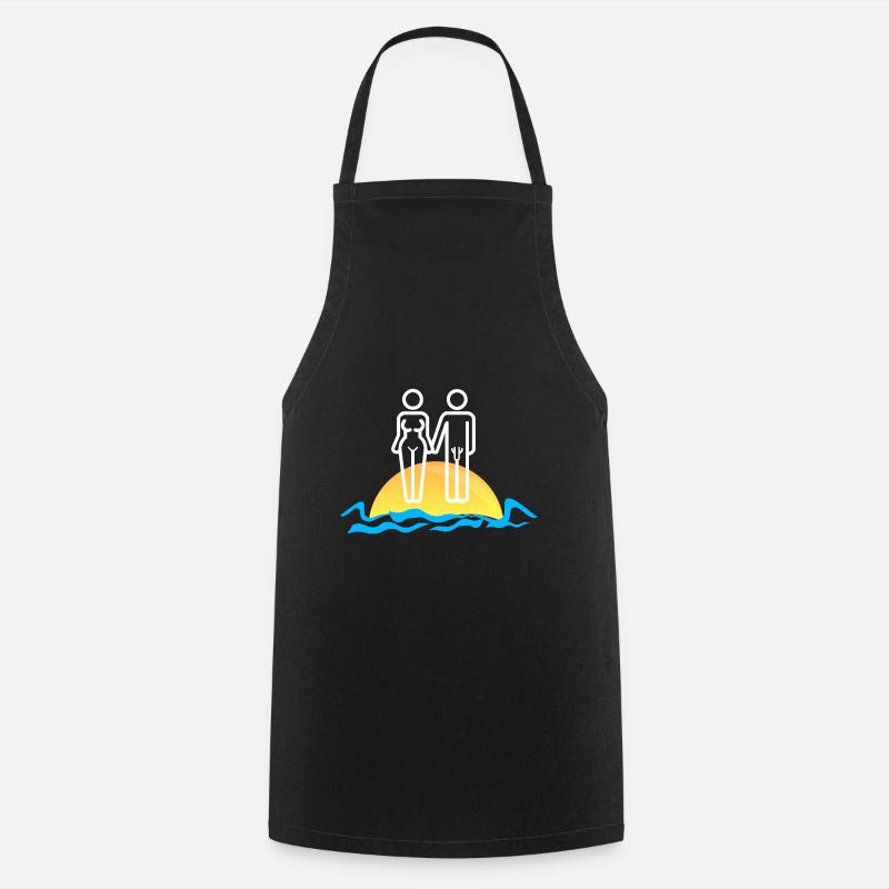 vacances - Tablier de cuisine - noir