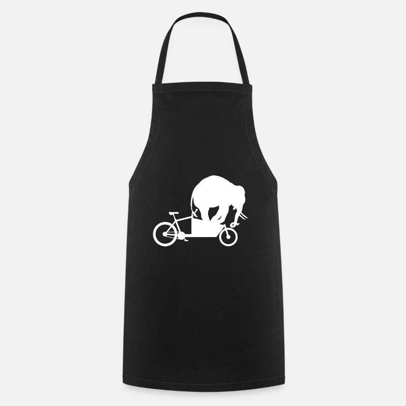 Roue d'éléphant - Tablier de cuisine - noir