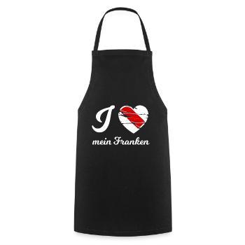 The beautiful Franconia - Cooking Apron - black - Front - AI Model Male 185 dark (185cm)