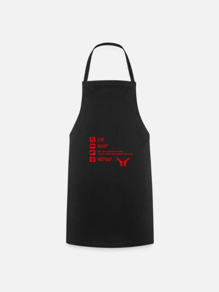 Eat Sleep Repeat RDD2 - Cooking Apron - black