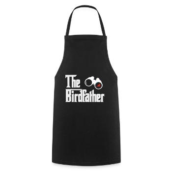 The Birdfather the Godfather Ornithologist - Cooking Apron - black - Front - AI Model Male 185 dark (185cm)
