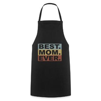 Maman Cadeau Fête des Mères - Tablier de cuisine - noir - Devant - AI Model Male 185 dark (185cm)