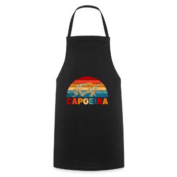 Capoeira - Kochschürze - Schwarz - Vorne - AI Model Male 185 dark (185cm)