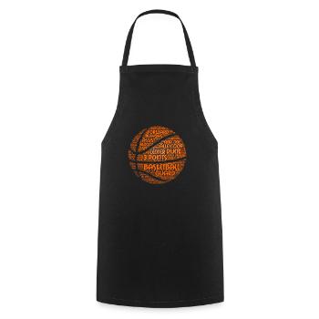 Basketball Wortwolke Assist Steal Rebound Geschenk - Kochschürze - Schwarz - Vorne - AI Model Male 185 dark (185cm)