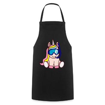 Taucher Einhorn Geschenkidee Geschenk - Cooking Apron - black - Front - AI Model Male 185 dark (185cm)