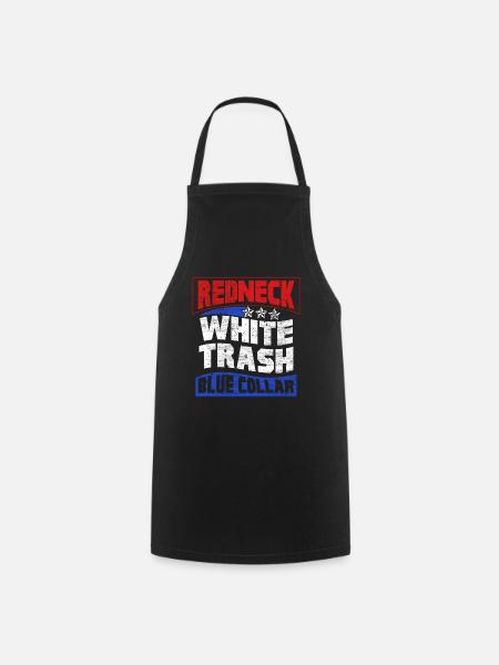 Redneck Trailer Park Gift I Caravan - Cooking Apron - black
