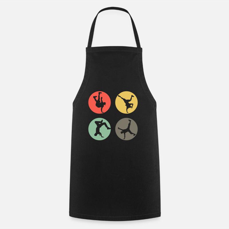 Rétro Breakdance Bboying Gift I Breakdance - Tablier de cuisine - noir