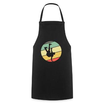 Retro Breakdance Bboying Gift I Breakdancing - Cooking Apron - black - Front - AI Model Male 185 dark (185cm)
