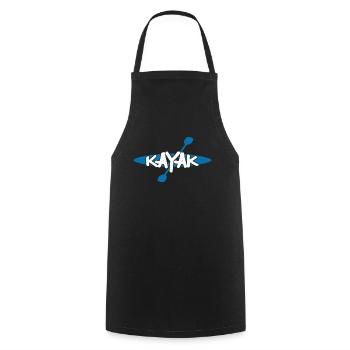 Kayak water sports gift I canoe kayak kayaker - Cooking Apron - black - Front - AI Model Male 185 dark (185cm)