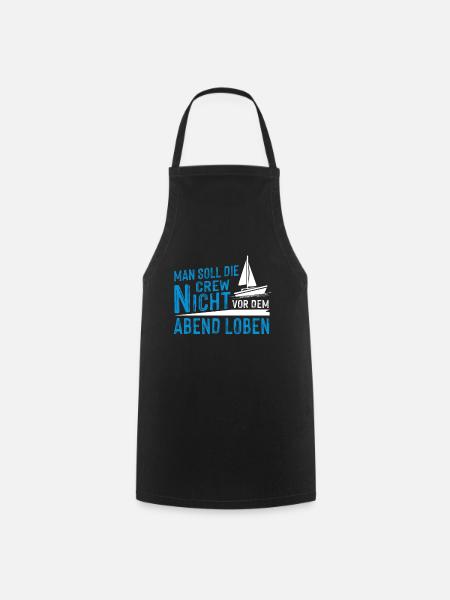 Segeln Boot Segelboot Geschenk I Kapitän Segler - Kochschürze - Schwarz