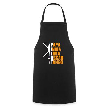 Helicopter pilot gift I helicopter helicopter - Cooking Apron - black - Front - AI Model Male 185 dark (185cm)