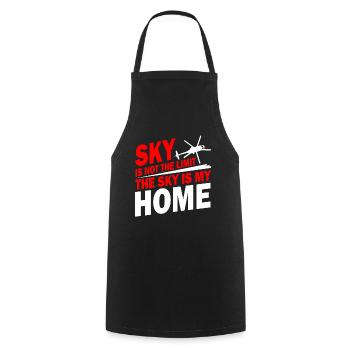 Helicopter pilot gift I helicopter helicopter - Cooking Apron - black - Front - AI Model Male 185 dark (185cm)