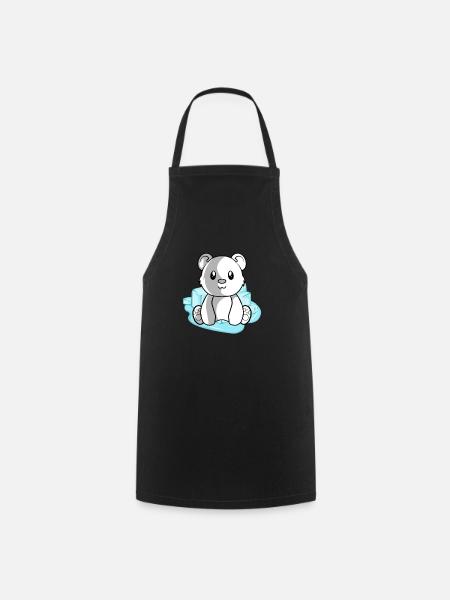Polar bear polar bear - Cooking Apron - black