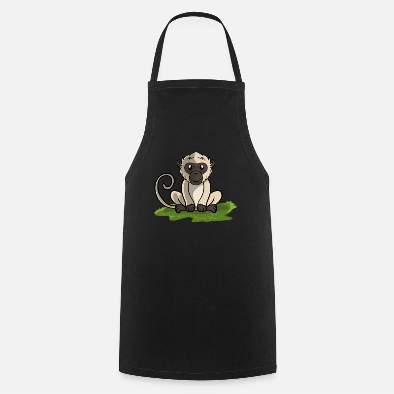 Monkey Monkey - Cooking Apron - black