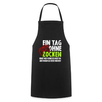 Gamer Zocken Zocker PC Konsole Teenager - Kochschürze - Schwarz - Vorne - AI Model Male 185 dark (185cm)