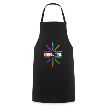 Paddel Team Kanu Kayak - Kochschürze - Schwarz - Vorne - AI Model Male 185 dark (185cm)