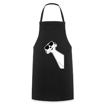 Suricate drôle avec des lunettes de soleil - Tablier de cuisine - noir - Devant - AI Model Male 185 dark (185cm)