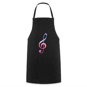 Chorale répétition chorale chanteurs - Tablier de cuisine - noir - Devant - AI Model Male 185 dark (185cm)