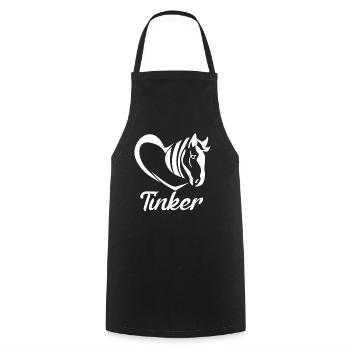 Irish tinker riding funny saying - Cooking Apron - black - Front - AI Model Male 185 dark (185cm)