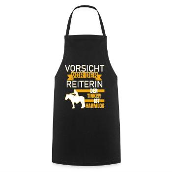 Irish Tinker lustig Pferde Spruch - Kochschürze - Schwarz - Vorne - AI Model Male 185 dark (185cm)