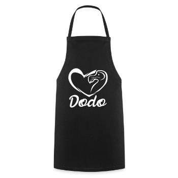 Le coeur de Dodo - Tablier de cuisine - noir - Devant - AI Model Male 185 dark (185cm)