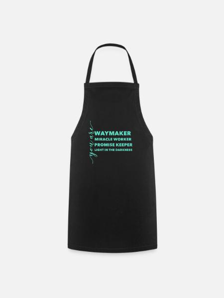 Waymaker & Christian Clothing - Cooking Apron - black