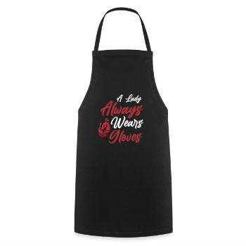 Boxing boxing boxer - Cooking Apron - black - Front - AI Model Male 185 dark (185cm)