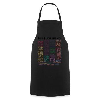 Bible Design God Word Jesus God Church Bible S - Cooking Apron - black - Front - AI Model Male 185 dark (185cm)