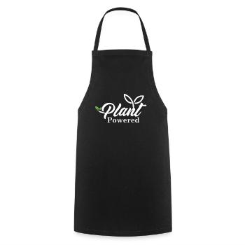 Végétaliens végétaliennes légumes Végétalien - Tablier de cuisine - noir - Devant - AI Model Male 185 dark (185cm)