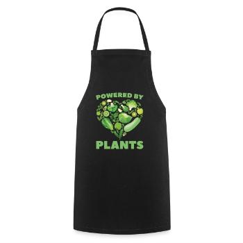 Veggie Vegetables Vegetarian Vegetarian - Cooking Apron - black - Front - AI Model Male 185 dark (185cm)