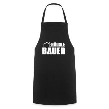 Bauherr - Kochschürze - Schwarz - Vorne - AI Model Male 185 dark (185cm)
