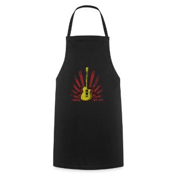 Electric Guitar Electric Guitar Guitarist Guitar Guitar - Cooking Apron - black - Front - AI Model Male 185 dark (185cm)
