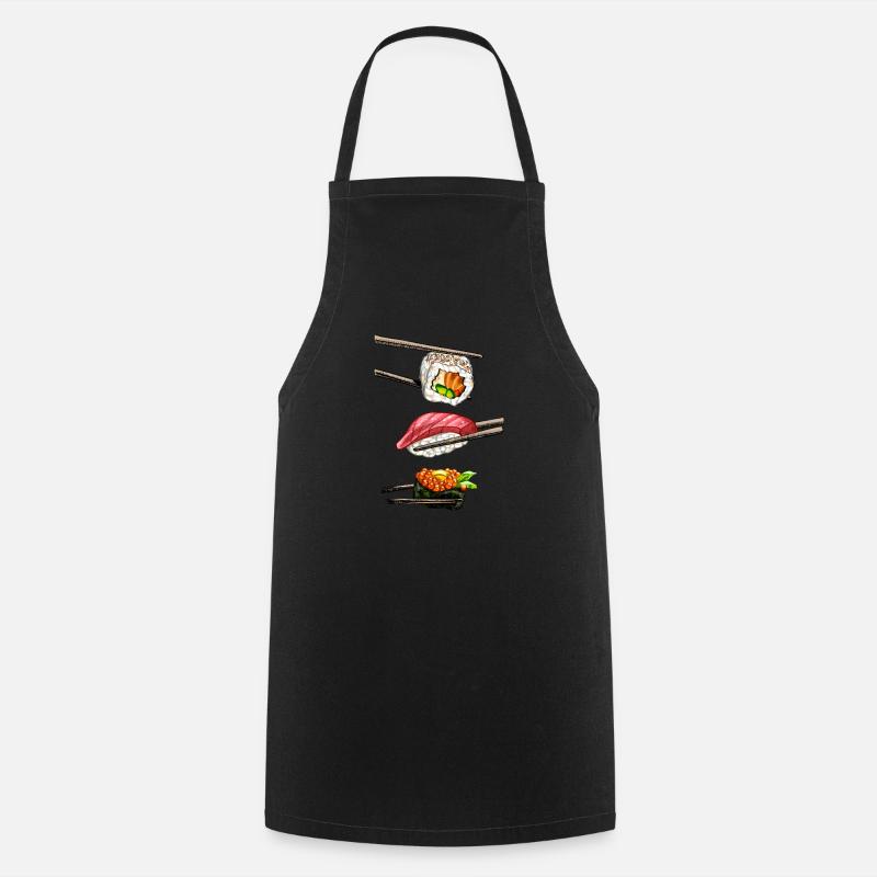 Sushi - Kochschürze - Schwarz