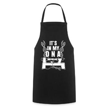 Tournez-en DNA Drechsler - Tablier de cuisine - noir - Devant - AI Model Male 185 dark (185cm)