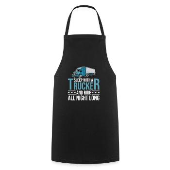 Truck Driver Truck Driver Truck Driver Trucker - Cooking Apron - black - Front - AI Model Male 185 dark (185cm)