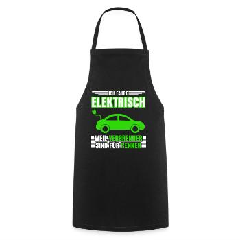 Elektroauto E-Mobilität E-Auto EAuto - Kochschürze - Schwarz - Vorne - AI Model Male 185 dark (185cm)