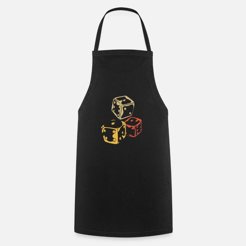 Retro Vintage Board Game - Cooking Apron - black
