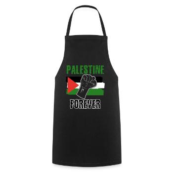 Palestine Flag Palestine - Cooking Apron - black - Front - AI Model Male 185 dark (185cm)