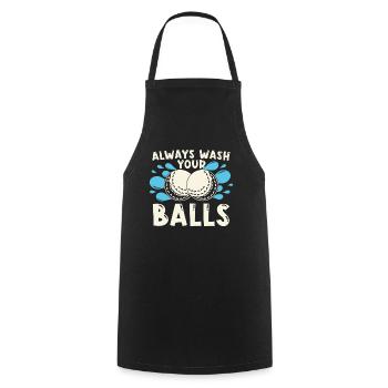 Golf Golfer Golfer Golfer Golf Course - Cooking Apron - black - Front - AI Model Male 185 dark (185cm)