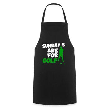 Golf Golfer Golfer Golfer Golf Course - Cooking Apron - black - Front - AI Model Male 185 dark (185cm)