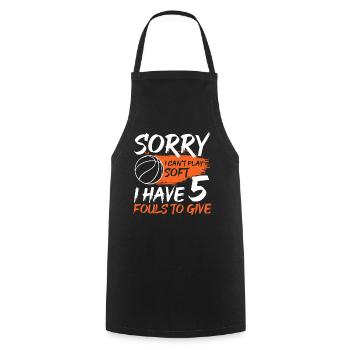 Basketball Basketballer - Cooking Apron - black - Front - AI Model Male 185 dark (185cm)