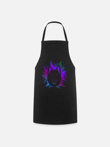 Chien de berger blanc - Tablier de cuisine - noir