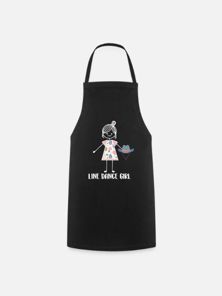 Line Dance Line Dancing - Cooking Apron - black