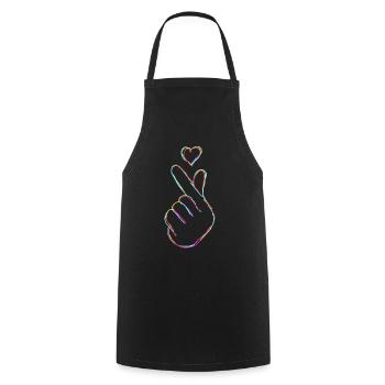 Kpop Fingers Korean Popmusik K-Pop - Kochschürze - Schwarz - Vorne - AI Model Male 185 dark (185cm)