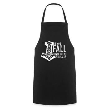 Vegvisir Odhin Valhalla Joke Viking - Cooking Apron - black - Front - AI Model Male 185 dark (185cm)