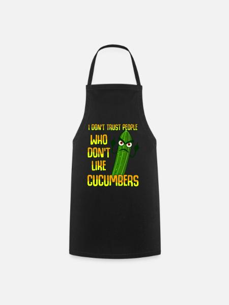 Concombre Jardinier Jardin Concombres - Tablier de cuisine - noir