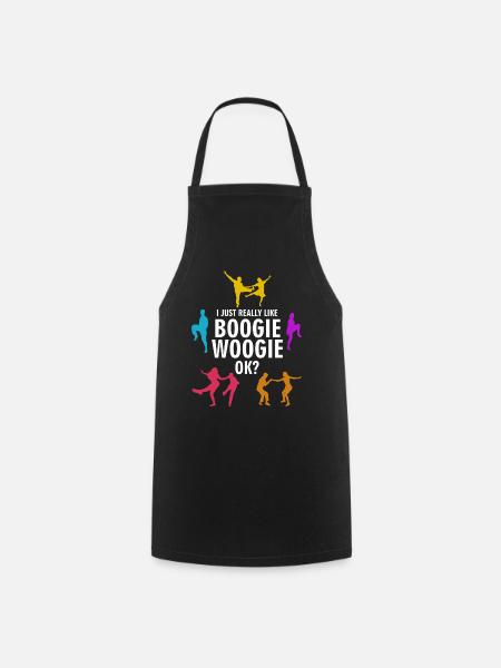 Boogie Woogie J’aime Boogie-Woogie - Tablier de cuisine - noir